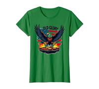 Old Glory Grill Master T-Shirt, Femme, Vert Kelly, 3XL