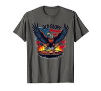 Old Glory Grill Master T-Shirt, Homme, Asphalte, 3XL