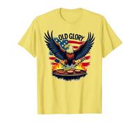 Old Glory Grill Master T-Shirt, Homme, Citron, 3XL