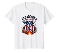 Old Glory's Grill Partner T-Shirt, Enfant, Blanc, 2 Ans
