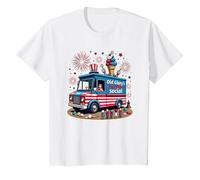 Old Glory's Ice Cream Social T-Shirt, Enfant, Blanc, 6 Ans