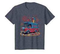 Old Glory's Ice Cream Social T-Shirt, Enfant, Bleu Chiné, 2 Ans