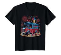 Old Glory's Ice Cream Social T-Shirt, Enfant, Noir, 2 Ans