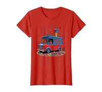 Old Glory's Ice Cream Social T-Shirt, Femme, Rouge, L