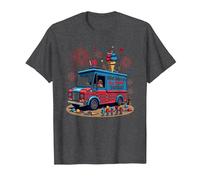 Old Glory's Ice Cream Social T-Shirt, Homme, Chiné Foncé, XL