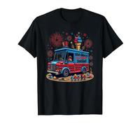 Old Glory's Ice Cream Social T-Shirt, Homme, Noir, S