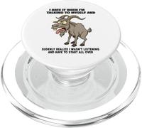 Old Goat I Hate IT When I'm Talking to Myself Sarcastic PopSockets PopGrip pour MagSafe