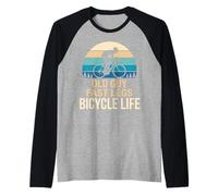 Old Guy Fast Legs Bicycle Life Design Cyclisme Retro Manche Raglan
