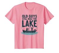 Old Guys Still Rule The Lake Bateau de pêche Humour, pêche T-Shirt, Enfant, Rose, 3 Ans