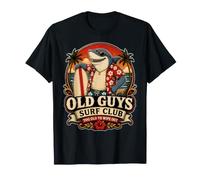 Old Guys Surf Club Shark Vintage Funny Old Man Papa Anniversary T-Shirt