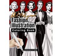 Old Hollywood Fashion Illustration Coloring Book