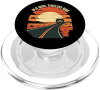 Old Iron Timeless Ride Classic Car Sunset Road PopSockets PopGrip pour MagSafe