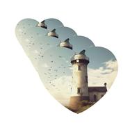 Old Lighthouse Lot de 4 cartes désodorisantes pour voiture pour homme et femme - Accessoires de voiture mignons - Diffuseur de parfum durable à suspendre - Tablettes d'aromathérapie pour voiture