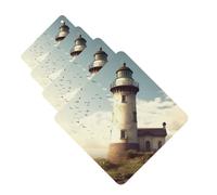 Old Lighthouse Lot de 4 cartes parfumées à suspendre pour chambre à coucher, armoire, voiture, tablettes d'aromathérapie pour homme et femme