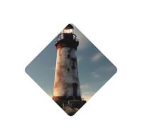 Old Lighthouse Printing Lot de 10 feuilles de désodorisant pour voiture avec corde pour la maison