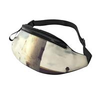 Old Lighthouse Sac banane pour homme et femme - Sac banane tendance pour course à pied - Sac à bandoulière étanche avec sangle réglable - Sac banane de sport pour voyage