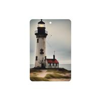 Old Lighthouse-Standard-Scale-2_00x Printing Lot de 10 feuilles de désodorisant de voiture à suspendre avec corde pour la maison