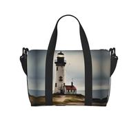 Old Lighthouse-standard-scale-2_00x Sacs de voyage polyvalents pour articles personnels pour femme - Sacs de sport spacieux pour voyage, sacs de sport pour homme, noir, One Size