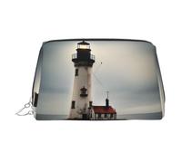 Old Lighthouse-Standard-Scale-2_00x Trousse de beauté portable imprimée, pochette de voyage compacte avec fentes intérieures organisées pour un usage quotidien, Argenté., One Size