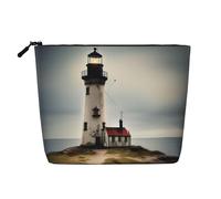 Old Lighthouse-Standard-Scale-2_00x Trousse de maquillage de voyage polyvalente avec fermeture éclair Organiseur d'accessoires, Noir , Taille unique, Trousse de toilette