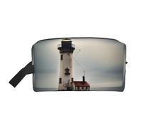Old Lighthouse Trousse de toilette de voyage pour homme, grande capacité, blanc, Taille unique