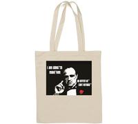 Old Mafia Man Sac fourre-tout en coton naturel Blanc