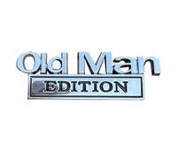 Old Man Edition 3 D Emblem, Badges de Voiture Emblèmes, Car Emblèmes Extérieurs Car Autocollant 3 D Sticker Sticker, 3D Emblem Decal Decal Ca r Stick-ER Plate pour Old Man, Emblème de la Voiture