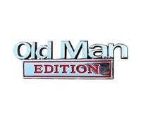 Old Man Edition 3 D Emblem, Badges de Voiture Emblèmes, Car Emblèmes Extérieurs Car Autocollant 3 D Sticker Sticker, 3D Emblem Decal Decal Ca r Stick-ER Plate pour Old Man, Emblème de la Voiture