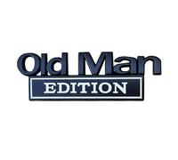 Old Man Edition 3 D Emblem, Badges de Voiture Emblèmes, Car Emblèmes Extérieurs Car Autocollant 3 D Sticker Sticker, 3D Emblem Decal Decal Ca r Stick-ER Plate pour Old Man, Emblème de la Voiture