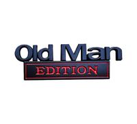 Old Man Edition Car Emblem - 3D Metal Emblem Decal Cars Sticker Plate pour Old Man | Logo adhésif résistant intempéries pour véhicule de Moto RV Motorcycle