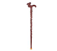 Old Man Faucet Cane Solid Wood Carved Non-Slip Crutches Men and Women Wood Non-Slip Non-Mahogany Cane Walking Stick 176 cm (172 CM)