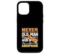 Old Man Grandpa Saxophone Saxophoniste Coque pour iPhone 12/12 Pro