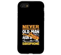 Old Man Grandpa Saxophone Saxophoniste Coque pour iPhone SE (2020) / 7/8