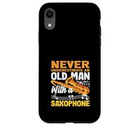 Old Man Grandpa Saxophone Saxophoniste Coque pour iPhone XR