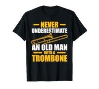 Old Man with a Trombone T-Shirt