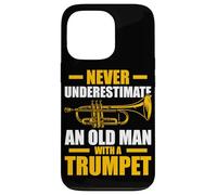 Old Man with a Trumpet Trompette Joueur de Trompette Coque pour iPhone 13 Pro
