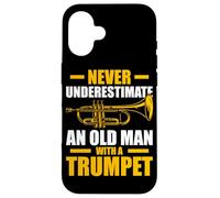Old Man with a Trumpet Trompette Joueur de Trompette Coque pour iPhone 16