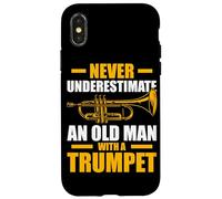 Old Man with a Trumpet Trompette Joueur de Trompette Coque pour iPhone X/XS