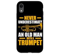Old Man with a Trumpet Trompette Joueur de Trompette Coque pour iPhone XR
