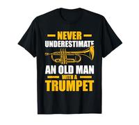 Old Man with a Trumpet Trompette Joueur de Trompette T-Shirt