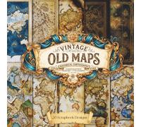 Old Maps Scrapbook Paper: 20 Decorative Vintage Map Sheets for Journaling, Mixed Media Collage Art, and DIY Craft Projects