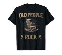 Old People Rock Funny Senior Rock & Roll Music Lover T-Shirt Graphique avec Valeur