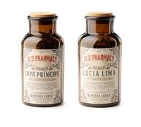 Old Pharmacy Lot de 2 pots de tisane à la verveine citronnelle et à la citronnelle - Édition limitée du Portugal - 2 pots de 40 g - Infusions naturellement sans caféine