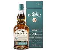 OLD PULTENEY - 15 ans - Whisky Single Malt - 46% Alcool - Origine : Écosse/Highlands - Notes d'épices - A déguster pur - 70 cl