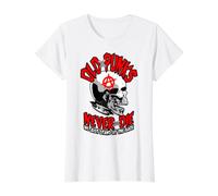 Old Punks Never Die Musique Punk Rock Mohawk Skull T-Shirt Graphique avec Valeur