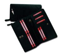 Old River Portefeuille de Serveur Porte-Monnaie Noir Cuir OPD410S
