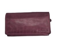 Old River Portefeuille en cuir pour femme - Taille moyenne - Protection RFID, lilas, m, Décontracté