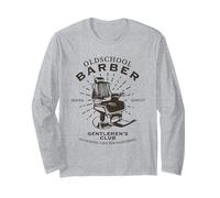 Old School Barber Gentlemen's Club Classic Vintage Manche Longue