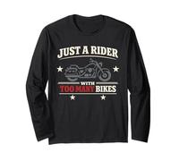 Old School Biker Veteran Rider Expérimenté Moto Life Manche Longue