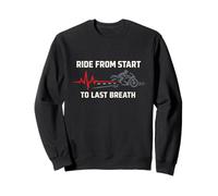 Old School Biker Veteran Rider Expérimenté Moto Life Sweatshirt